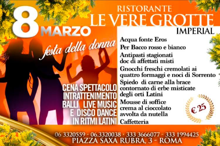 Festa della donna Le Vere Grotte