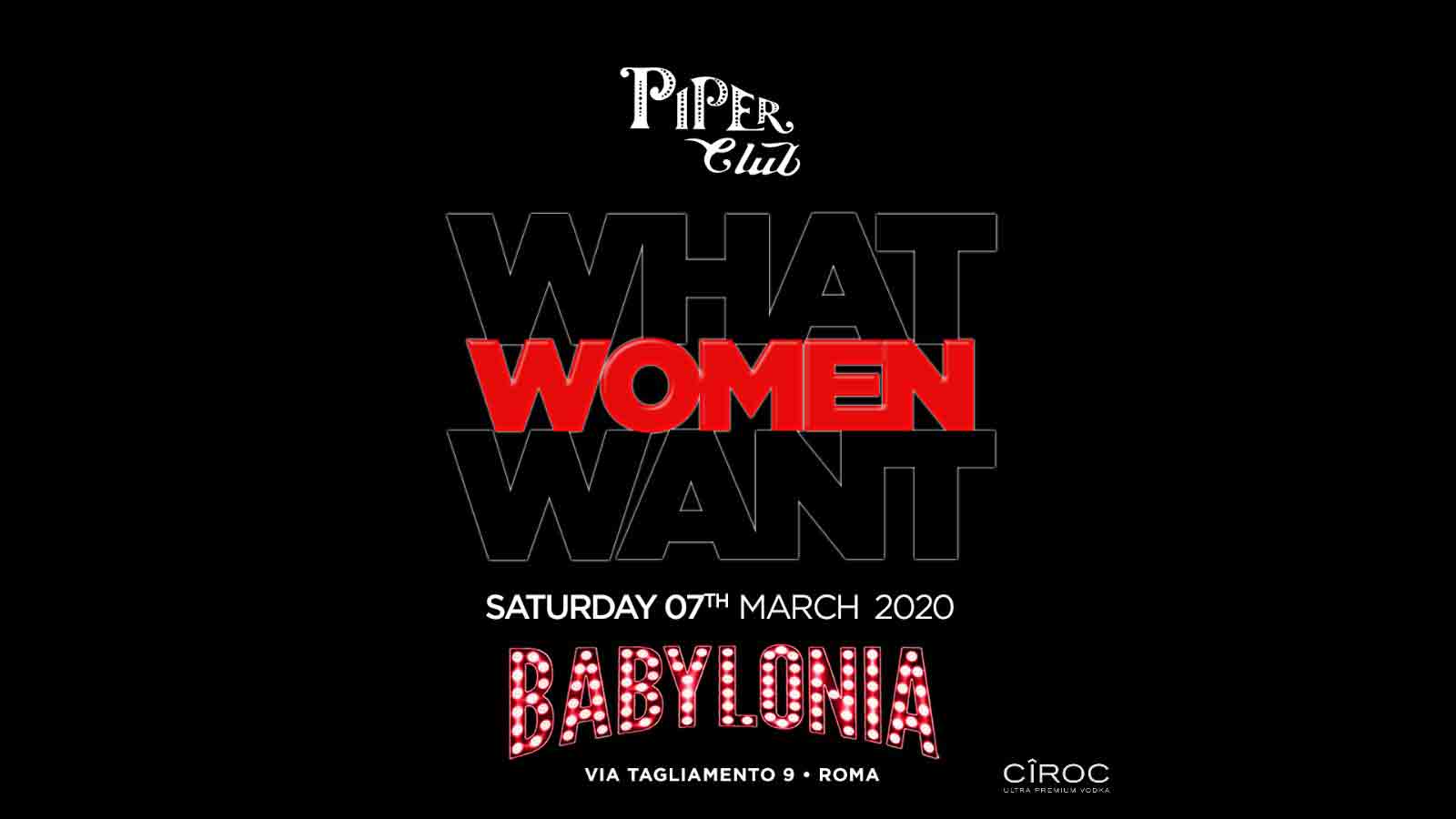 Piper Club Sabato 7 Marzo 2020 - Babylonia